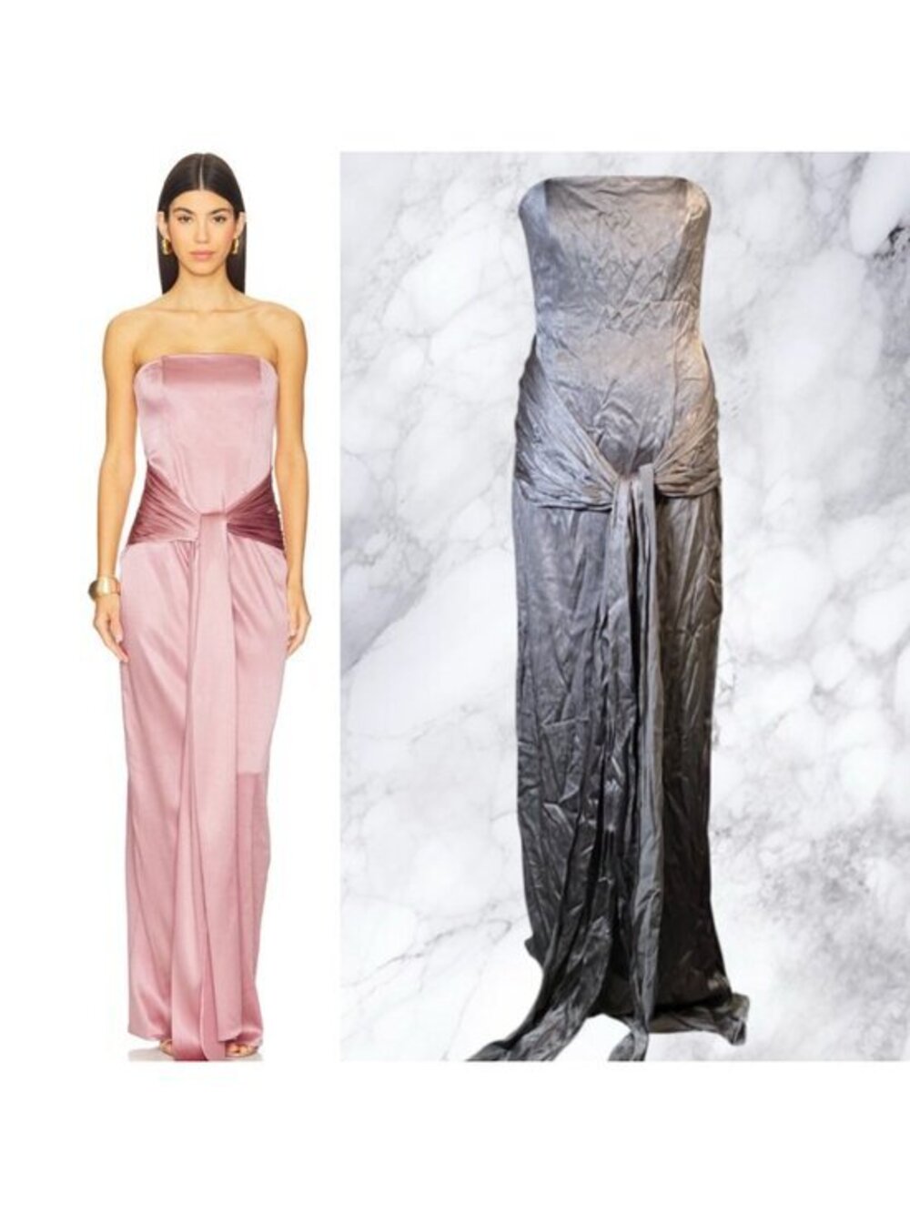Michael Costello x REVOLVE Abelina Gown in Silver